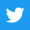 Twitter social icons - square - blue